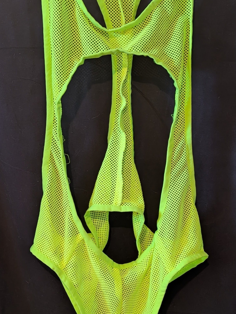 Men's LGBT Mesh Galore! 2X Deep-V Bodysuit, XL Overalls And Shorts!